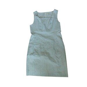 J. Peterman Size 18 Sear Sucker Striped Plus Size Lined Dress